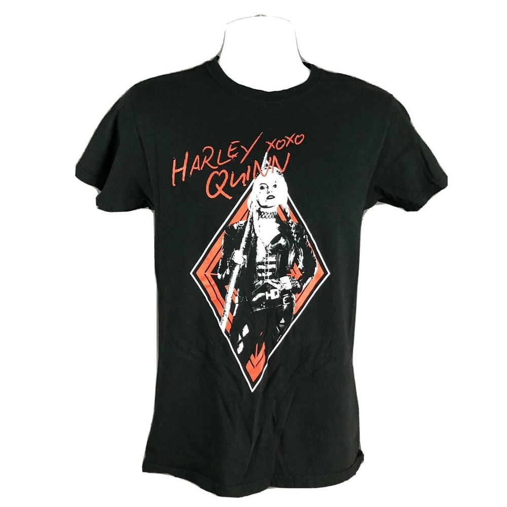 Harley Quinn Suicide Squad Adult Size Small T-Shirt DC Comics Double Sided Joker